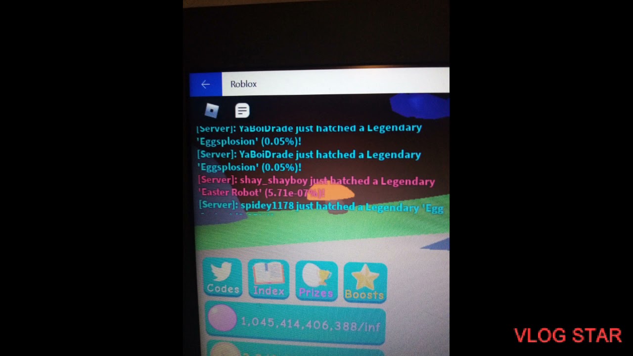 SOMEONE IN MY GAME HATCHED AN EASTER ROBOT! (BGS)