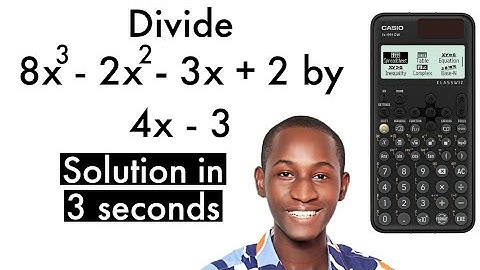Long Division Of Polynomial: Solve Faster Using Casio Fx-991 Cw (New Method!)