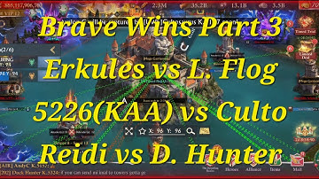 King of Avalon Brave Wins | Erkules vs Lord Flog | 5226(KAA) vs Cultosaurus | Reidi vs Duck Hunter