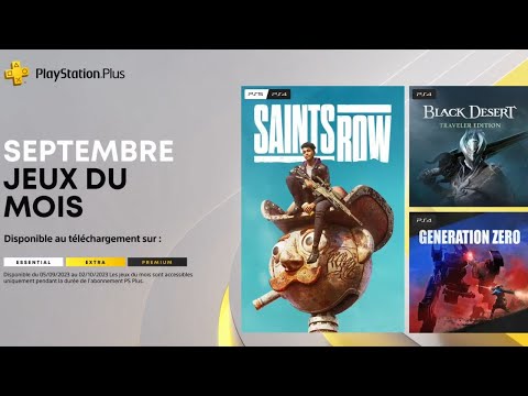 PlayStation Plus Monthly Games for September: Saints Row, Black Desert –  Traveler Edition, Generation Zero : r/PlayStationPlus