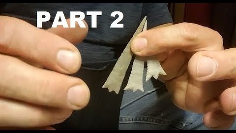 583 - Flintknapping Long Narrow Arrowhead (raw stone) 2/3