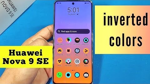 Turn off inverted display colors Huawei Nova phone