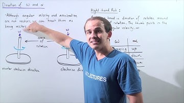 Direction of Angular Velocity and Angular Acceleration