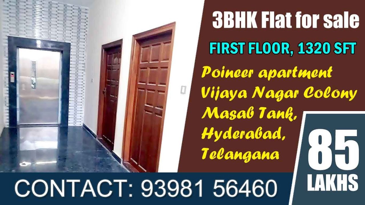 3BHK flat for sale Vijayanagar Colony Masabtank Hyderabad SONA99