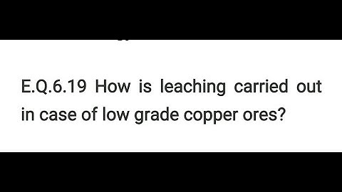 GENERAL PRINCIPLES & PROCESSES of ISOLATION of ELEMENTS E.Q.6.19 CLASS 12 CHEMISTRY NCERT CHAPTER 6