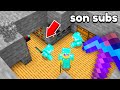 Pico unos BLOQUES y Encuentro Esta BASE SECRETA en Minecraft thumbnail
