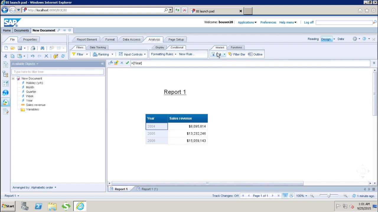 SAP i Drill Options YouTube