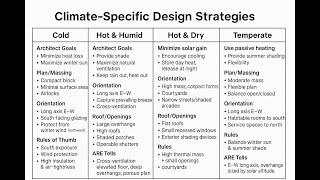 ARE Exam Prep: Climate-Specific Architectural Design Strategies for PA, PPD & PDD | ARE Lab