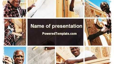 Do-It-Yourself House PowerPoint Template by PoweredTemplate.com