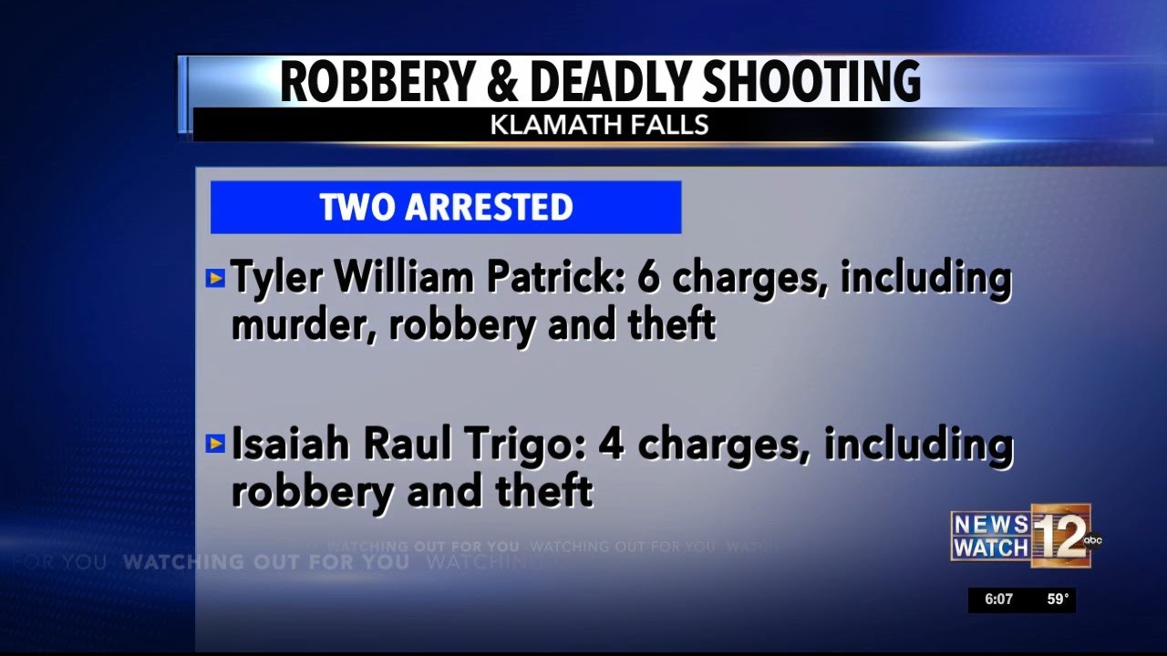 Two men arrested in connection to Klamath Falls murder, robbery