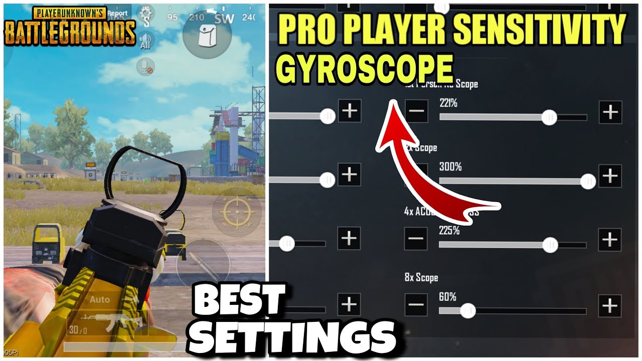 PUBG MOBILE | Best Settings and Sensitivity for 4 Fingers Claw Setup with  Gyroscope Always ON !! ðŸ”¥ðŸ”¥ - 