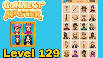 Connect master match puzzle level 129 solution walkthrough 
