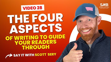 The Four Aspects of Writing to Guide your Readers Through - Say it With Scott Sery | Video 28