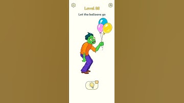 Dop 2 : Delete One Part Level : 35. 🤔🤷🧟😱 Let The Balloons go #shorts