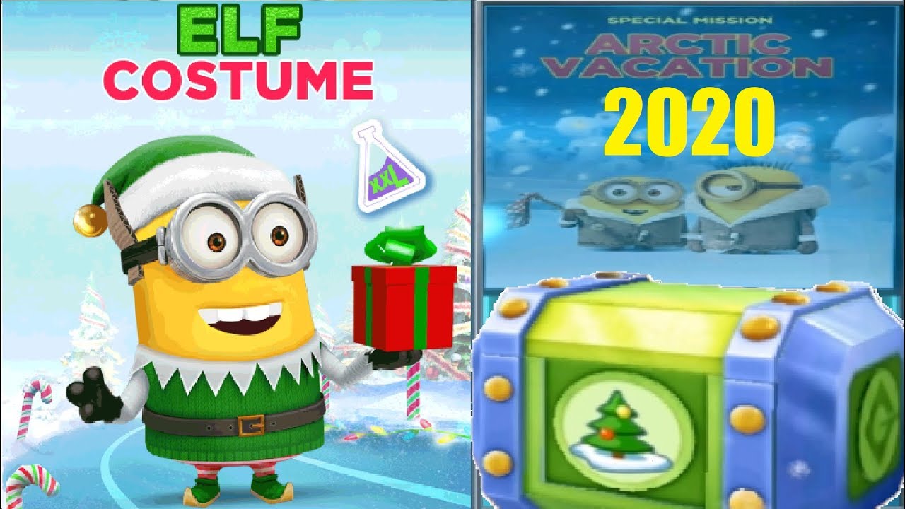 Despicable Me Minion Rush ARCTIC VACATION STAGE #2 REWARDS - gameplay walkthrough - NEW YEARS EVE