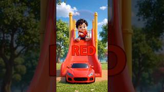 Fun way colours learning 🌈#kidssongs #funlearning #car #cartoon #nurseryrhymes #colorlearning #cute