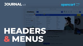 Journal 3 - Headers and Menus