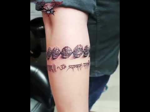 Rudraksha mala tattoo on hand | Tattooinkmaster | Best tattoo artist in  Noida, Delhi, NCR, Ghaziabad - YouTube