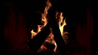 Night Fireplace with Crackling Fire Sounds 🔥Cozy Fireplace 4K. Burning Fireplace Noises for Sleep 4k