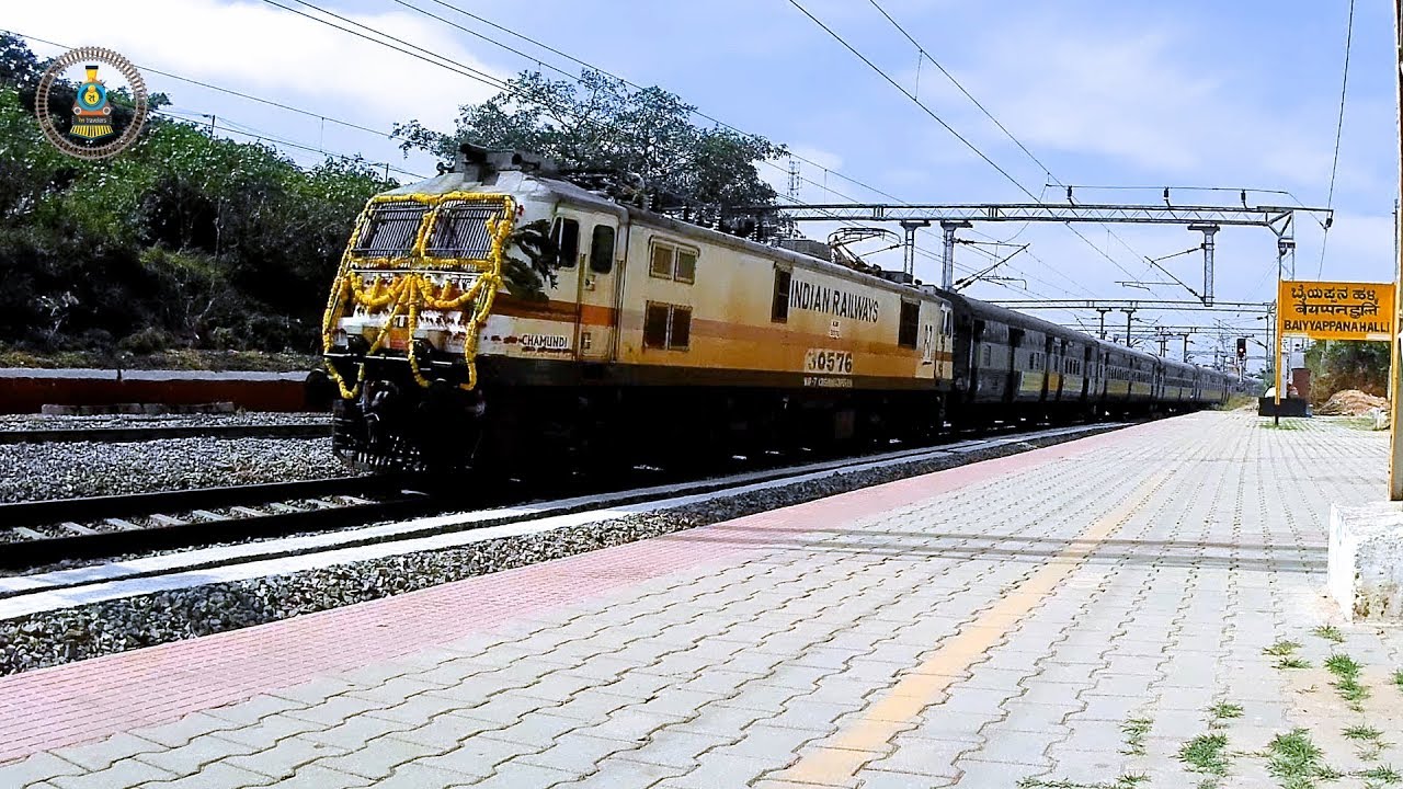 Seshadri Express in super honking mood Indian Railways YouTube