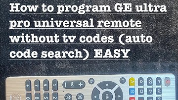 EASY way to program GE Ultra Pro Universal Remote