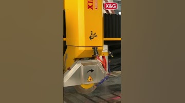 4-AXIS CNC Bridge Saw With Milling | X&G   #stone #automobile #aluminum #automaticmachinery#