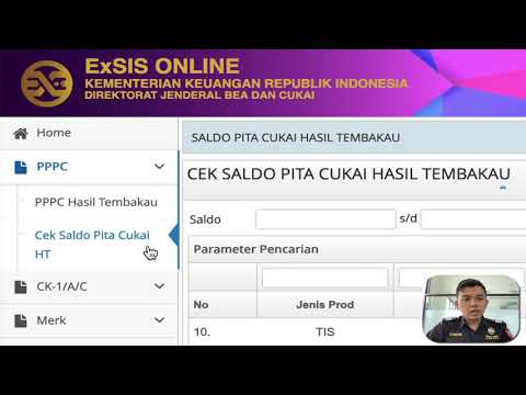 Tutorial 03 - Cek Saldo dan Status Pita Cukai di Portal Pengguna Jasa