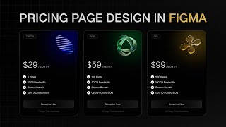 Pricing Page Design in Figma
