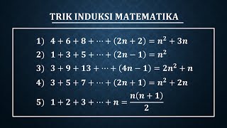 Trik cepat induksi matematika