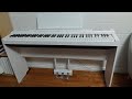 Yamaha P-125 White Digital Piano with L-125 Stand and LP-1 Pedal || Unbox Everything