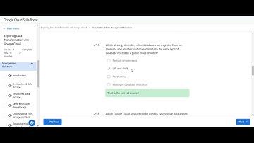 Exploring Data Transformation with Google Cloud || Quiz-2 || solution