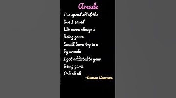 Thumbnail of Arcade song lyrics#shorts #songs #arcade #duncanlaurence