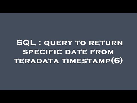 SQL : query