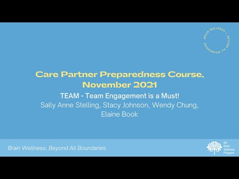 Care Partner Preparedness (Nov 15): TEAM - Team Engagement is a Must!