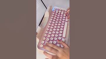 Knewkey Rymek Chic Typewriter-Style Mechanical Keyboard Unboxing Video #shorts