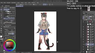 Late night drawing stream