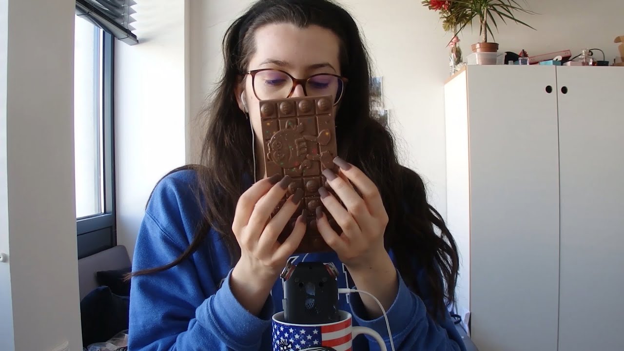 ASMR Chocolate tapping + scratching (& ana luisa)