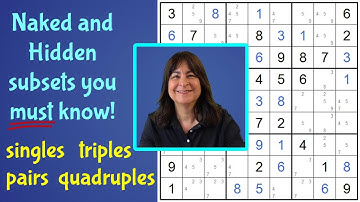 Lookout for Hidden Singles, Pairs, Triples, and Quadruples in Sudoku