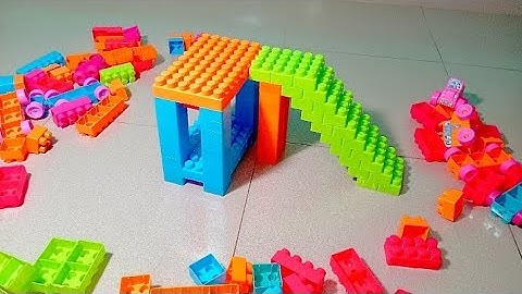 Satisfying DIY Tower | ASMR Building Blocks block game | Lego block toys #asmrsounds #buildingblocks
