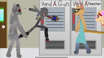 Teacher vs Robby - (Piggy) - Stick Nodes Battle Animation