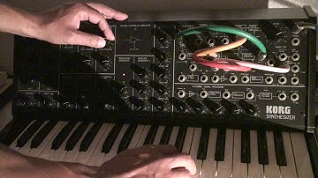 Korg MS-20 short riff loop with rev env filter modulations #korgms20