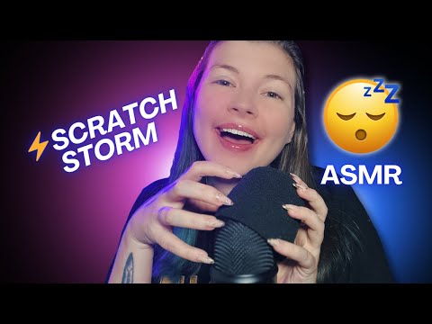 ASMR Scratchstorm ⚡ 1 Hour of Pure Mic Scratching