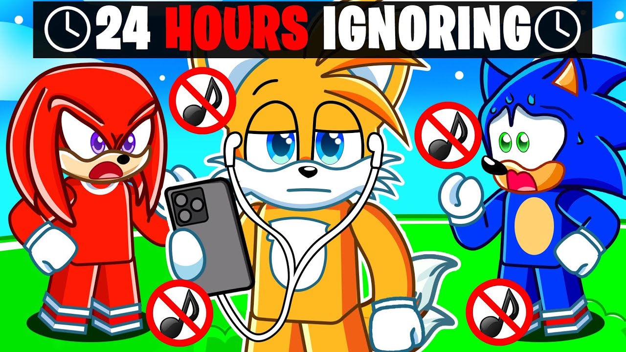 TAILS IGNORES EVERYONE For 24 Hours In Roblox!