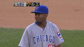 CHC@WSH: Wright blanks Nats over 1 1/3, fans two