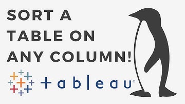 Sort a Tableau Table on ANY Column!