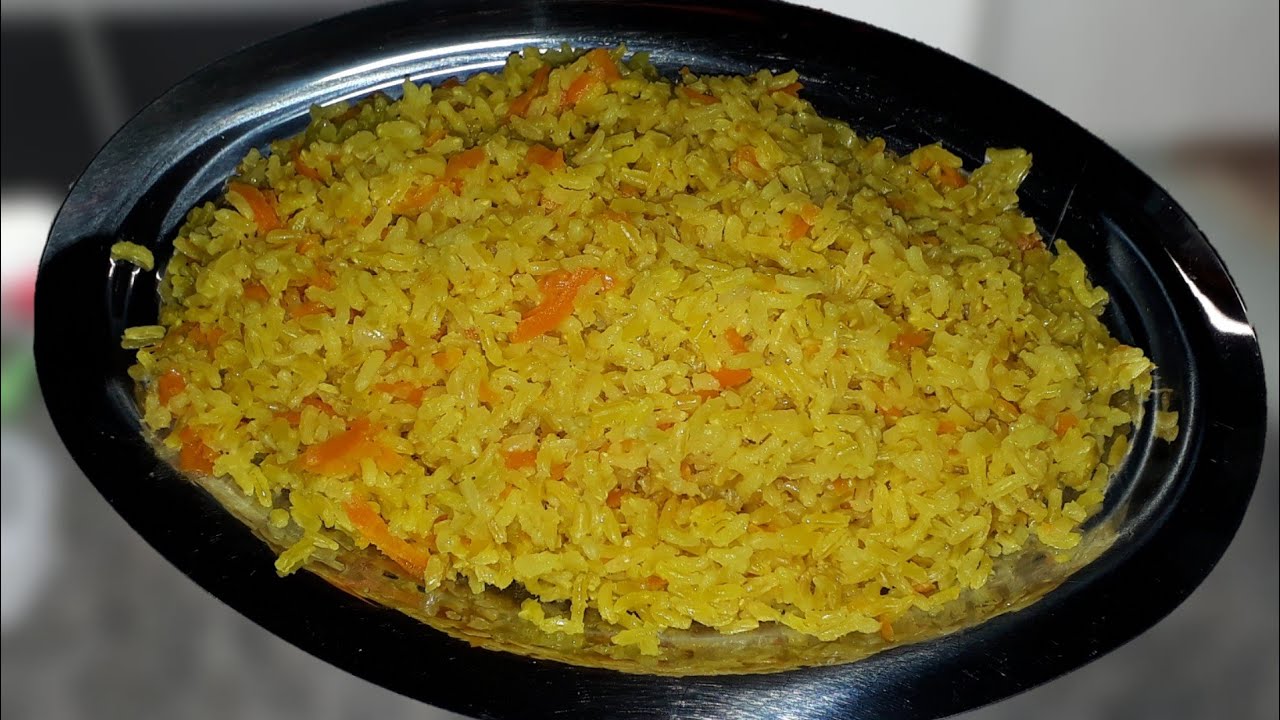 Arroz Integral com Cenoura e Açafrão - A Cozinha da Vovó Maria (
