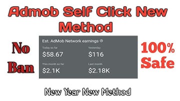 Admob Self Click Trick No Ban
