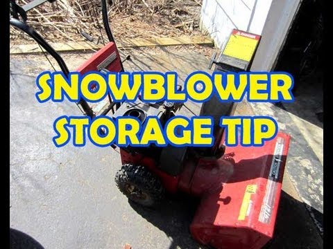 Garage Storage System >> Quick Snowblower Storage Tip - YouTube Garage Storage System >> Quick Snowblower Storage Tip - YouTube