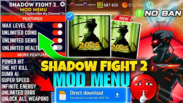 Shadow Fight 2 Mod Apk Latest | 52 Max Level | ✅Unlimited Gems & All Weapons Unlocked | SF2 New