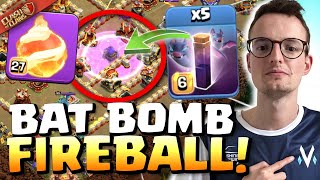 Synthe gifts us with MOST INSANE FIREBALL BAT attack EVER SEEN! Clash of Clans